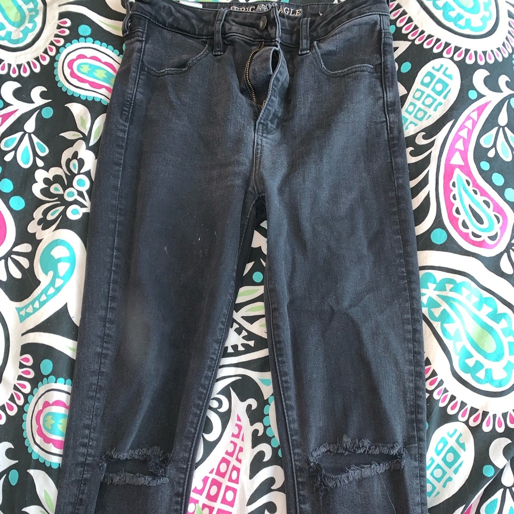 High waisted Black jeans